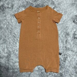 Rags to Raches Romper Basic Brown Toddler 12-18 Months Soft Stretchy